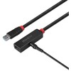 USB Prailginimo Laidas - LINDY USB 3.0 Aktyvus Prailginimo Laidas, M/F, 5Gbps, 5 m, Juodas