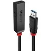 USB Prailginimo Laidas - LINDY USB 3.0 Aktyvus Prailginimo Laidas, M/F, 5Gbps, 5 m, Juodas