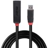 USB Prailginimo Laidas - LINDY USB 3.0 Aktyvus Prailginimo Laidas, M/F, 5Gbps, 5 m, Juodas