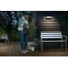2x4,5W LED sieninis lauko šviestuvas PHILIPS BUSTAN, antracito sp., 2700K, IP44, su judesio davikliu