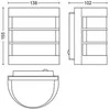 Sieninis šviestuvas Aplica pentru exterior Philips Calgary, 1xE27, max 60W, IP44 ,100x140x155mm, Inox