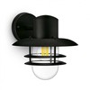 Sieninis šviestuvas Aplica pentru exterior Philips INYMA, 1xE27, max 25W, IP44 ,245x260x230mm, Negru