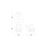 Sieninis šviestuvas Aplica pentru exterior Philips INYMA, 1xE27, max 25W, IP44 ,245x260x230mm, Negru
