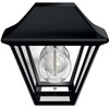 Sieninis šviestuvas Lauko žibintas Philips Alpenglow, 1xE27, max 42W, IP44, 130x181x170mm, juodas