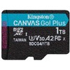 „Kingston Technology 1TB Micro SDXC Canvas Go Plus Gen4 200R A2 U3“ atminties kortelė be ADP