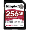Atminties kortelė Kingston | Canvas React Plus | 256 GB | SD | Flash atminties klasė 10