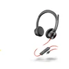 Hewlett Packard (HP) HP Poly Blackwire 8225 stereofoninis Microsoft Teams sertifikuotas USB-C Ausinės +USB-C/A adapteris