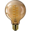 Dekoratyvinė LED lemputė PHILIPS VINTAGE GOLD, E27, G93, 2000 K, 4W (=25W), 250 lm, dimeriuojama