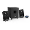 Kompiuterio kolonėlės GENIUS garsiakalbiai SW-2.1 300X/ 2.1/ 10W/ mediniai/ juodi