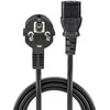Maitinimo Laidas - LINDY Schuko Kištukas į C13, 3m, 10A/250V, PVC, Varis, Juodas