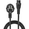 Maitinimo Laidas - LINDY Schuko į C5, 2.5A/250V, 2 m, Juodas