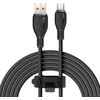 Baseus Pudding 100W USB-A – USB-C kabelis, 1,2 m – juodas