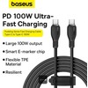 Baseus Pudding Series USB-C Cable - USB-C 100W 1.2m - Juodas