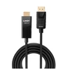 Adapteris - LINDY DisplayPort į HDMI 4K60Hz Adapteris, Didžiausia Raiška 4096x2160@60Hz, 1 m, Juodas