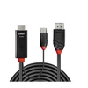 Adapteris - LINDY HDMI į DisplayPort 4K60Hz Adapteris 4096x2160@60Hz 1 m
