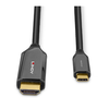 Adapterio Kabelis - LINDY USB Type C į HDMI 8K60 Adapterio Kabelis, 48Gbps, 2 m, Juodas