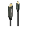 Adapterio Kabelis - LINDY USB Type C į HDMI 8K60 Adapterio Kabelis, 48Gbps, 2 m, Juodas