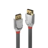 DisplayPort Kabelis - LINDY Cromo Line DisplayPort 1.4 Kabelis, M/M, 7680x4320@60Hz, 2 m, Pilkas