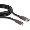 USB Kabelis - LINDY Anthra Line USB 3.2 Type A į C Laidas M/M, 10Gbps, 1 m, Juodas