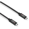 USB Kabelis - LINDY Aktyvus USB 3.2 Gen 2 C/C Laidas, 10Gbps, 8K, 60Hz, 100W, 3 m, Juodas