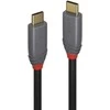 USB Kabelis - LINDY Anthra Line USB 3.2 Type C į C Laidas, M/M, 20Gbps, 100W PD, 2 m, Juodas
