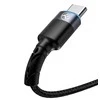 Tellur USB-A į USB-C LED įkrovimo ir duomenų kabelis, 1,2 m, juodas