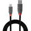 USB Kabelis - LINDY Anthra Line USB 2.0 Type A į Micro-B Laidas M/M, 2 m, Juodas