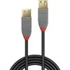 USB Prailginimo Laidas - LINDY Anthra Line USB 3.2 M/F Laidas, 5Gbps, 1 m, Juodas