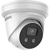 „Hikvision“ kupolinė kamera DS-2CD2346G2P-ISU/SL(C) F2.8 (balta, 4 MP, 30 m. IR, „AcuSense“, panoraminė 180°)
