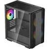 Korpusas Deepcool Micro-ATX CASE CC360 Juodas, Mini-ITX / Micro-ATX, 4, 1x USB3.0, 1x USB2.0, 1x Audio, ABS+SPCC+Tempered Glass, 1×120mm