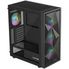 NATEC Genesis PC Case Diaxid 605 juodas ARGB