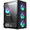 „Montech X3 Glass Mid Tower“ korpusas, RGB, grūdintas stiklas – Juodas