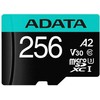 Atminties kortelė ADATA | Premier Pro | UHS-I U3 | 256 GB | micro SDXC | Flash atminties klasė 10 | su adapteriu