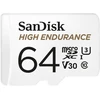 Atminties kortelė SanDisk High Endurance microSDXC 64GB V30 + adapteris