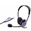 Genius HS-04S ausinės su mikrofonu, przewodowa, juoda-sidabrinė, 1x 3.5 mm jack