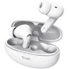 Trust Yavi - Belaidės ausinės į ausis įkišamos Bluetooth TWS su etui ładującym &amp; ENC (Baltas)