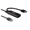 Adapteris - LINDY HDMI 4K60Hz į DisplayPort 1.2 Apdateris HDCP 2.2 USB Maitinimas