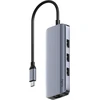 Cudy UH606 interface hub USB 3.2 Gen 1 (3.1 Gen 1) Type-C 5000 Mbit/s Pilkas, Sidabrinis