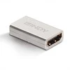 Adapteris - LINDY HDMI 2.1 F/F Adapteris, 48Gbps, 8K, UHD, 60Hz, Sidabrinis