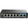 Šakotuvas D-Link | 7 prievadų kelių gigabitų nevaldomas jungiklis | DMS-107/E | Nevaldomas | Darbalaukis | Maitinimo tipas Išorinis