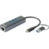D-Link | USB-C/USB į Gigabit Ethernet adapteris su 3 USB 3.0 prievadais | DUB-2332