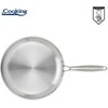 Cooking By Heinner NERŪDIJANČIO PLIENO KEPTUVE SU 3 SLUOKSNIAIS, 28X5,5 CM, TITANIUM 3, „HEINNER“ GAMINTOJAS