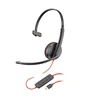Hewlett Packard (HP) HP Poly Blackwire 3210 Vienpusės USB-C Ausinės +USB-C/A Adapteris