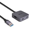 USB Hub - LINDY USB 3.0 Hub, 4 Prievadai, 5 m, Juodas