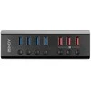 USB Hub - LINDY 4 Prievadų USB 3.0 Hub su 3 Greito Įkrovimo 3.0 Prievadais