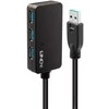 USB Hub - LINDY USB 3.0 Aktyvus Prailginimo Pro Hub Laidas, 10 m, Juodas