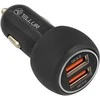 Tellur Automobilinis dvigubas USB įkroviklis su QC 3.0, 6 A, juodas