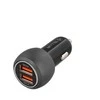 Tellur Automobilinis dvigubas USB įkroviklis su QC 3.0, 6 A, juodas