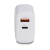 Įkroviklis - LINDY 65W USB Type A &amp; C GaN Įkroviklis, Baltas