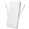 Išorinė baterija Baseus Airpow Lite, 10000mAh, 22.5W, 1 x USB; 1 x USB Type-C laidas, 1 x iPhone Lightning laidas, iš viso 3A, baltas